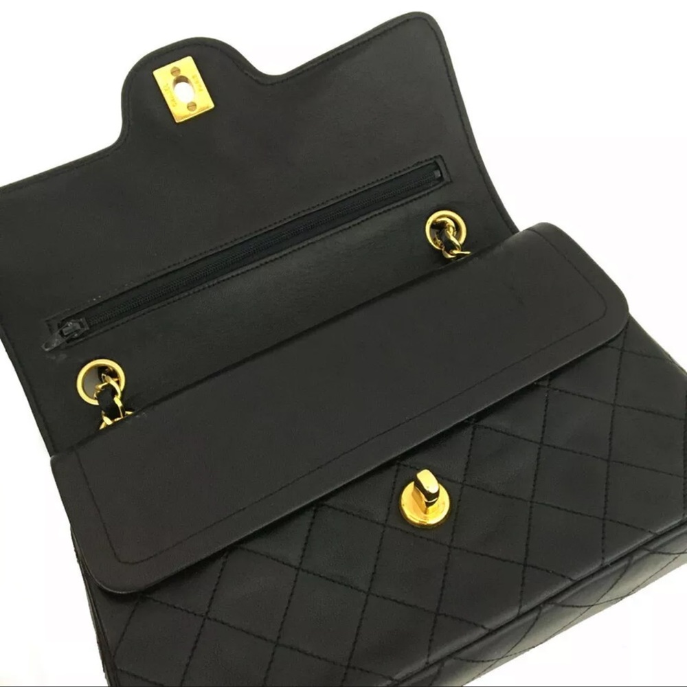 S0LD 7/8/22 CHANEL Classic Medium Double Flap Gold Chain Bag +Serial Card - Picture 6 of 17